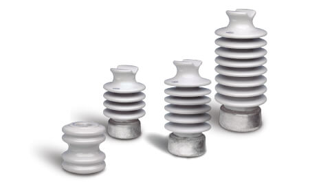 Aisladores de porcelana